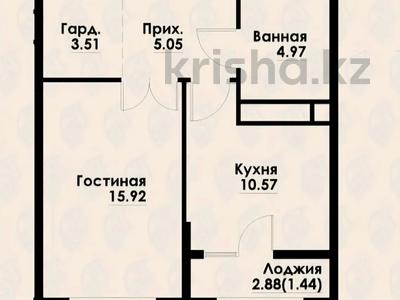 2-комнатная квартира · 42.5 м² · 4/12 этаж, Макатаева за 36 млн ₸ в Алматы, Алмалинский р-н