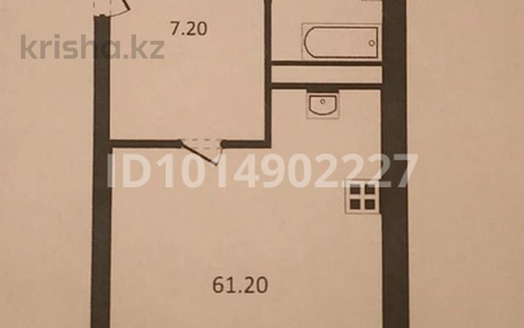1-комнатная квартира · 61.2 м² · 4/9 этаж, мкр Асар-2, Мкр. Бозарык 3195/1 за 25 млн ₸ в Шымкенте, Абайский р-н — фото 2