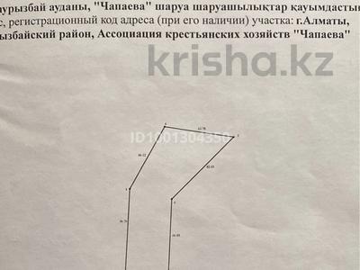 Жер телімі · 0.67 га, мкр Карагайлы — АКХ Чапаева, бағасы: 60.3 млн ₸ в Алматы, Наурызбайский р-н