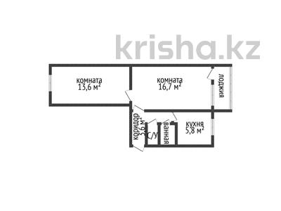 2-комнатная квартира · 43.9 м² · 2/5 этаж, Строительная 16 за 16.5 млн 〒 в Костанае