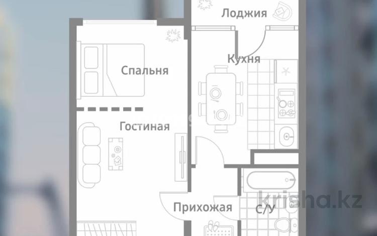 1-комнатная квартира · 42.2 м² · 3/7 этаж, Кульджинский тракт 39 — Бухтарминская за 23.8 млн ₸ в Алматы, Турксибский р-н — фото 3