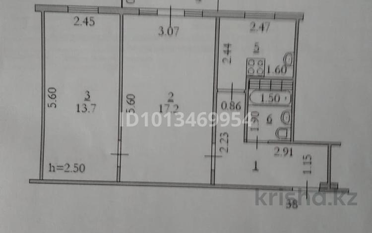 2-бөлмелі пәтер · 54 м² · 5/5 қабат, Маресьева 69, бағасы: 11.5 млн ₸ в Актобе — фото 2