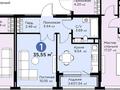 1-бөлмелі пәтер · 35.56 м² · 9/9 қабат, Жошы хан 10 — Бухар Жырау Жошы хан, бағасы: 38 млн ₸ в Астане, Есильский р-н — фото 3