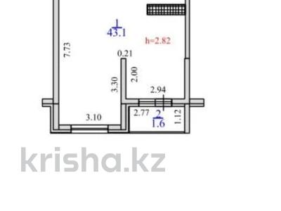 2-комнатная квартира · 43 м² · 3/7 этаж, Рыскулова — Рыскулова София за 28 млн 〒 в Алматы, Алатауский р-н