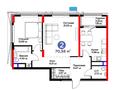 2-комнатная квартира · 70.74 м² · 13/17 этаж, Хусейн бен Талал 37 за ~ 56.7 млн ₸ в Астане, Есильский р-н — фото 3