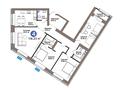 4-бөлмелі пәтер · 118.57 м², Турар Рыскулов 18/5, бағасы: ~ 89.6 млн ₸ в Астане, Есильский р-н — фото 3