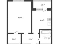 1-комнатная квартира · 35.3 м² · 7/9 этаж, Академика А.Х. Маргулана 345/1 за 12.8 млн ₸ в Павлодаре