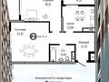 2-комнатная квартира · 70 м² · 4/16 этаж, Чингиз Айтматов 24/14 за 32.5 млн ₸ в Астане, Нура р-н — фото 7