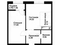 2-бөлмелі пәтер · 50 м² · 7/12 қабат, ул. Фадеева, 38г, бағасы: 28 млн ₸ в Алматы, Алатауский р-н