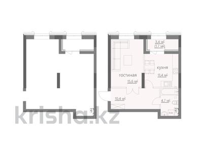 1-комнатная квартира · 45.3 м², мкр Новый Город, ​Улица Комиссарова 27 за ~ 34.9 млн ₸ в Караганде, Казыбек би р-н