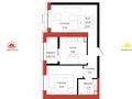 2-бөлмелі пәтер · 51.4 м² · 6/9 қабат, Ч. Айтматова БН, бағасы: ~ 25.4 млн ₸ в Астане, Нура р-н — фото 2