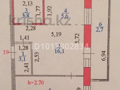2-комнатная квартира · 46 м² · 4/7 этаж, А 123 8 за 28 млн ₸ в Астане, Алматы р-н