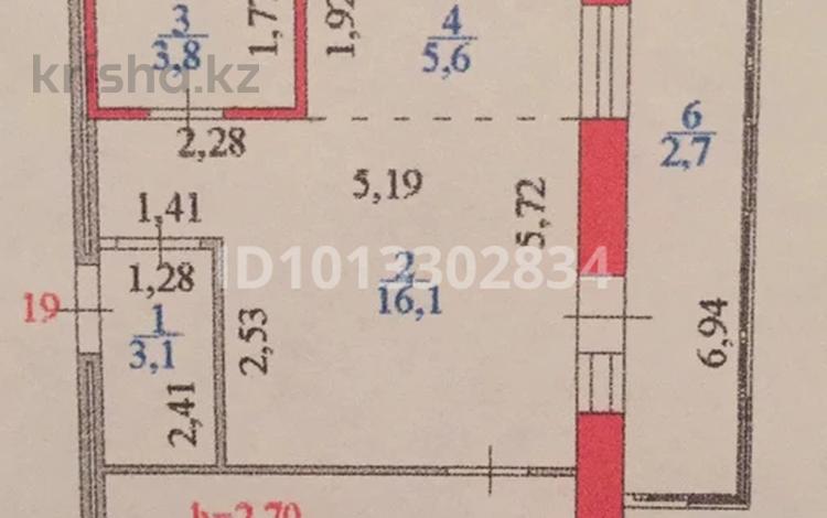 2-комнатная квартира · 46 м² · 4/7 этаж, А 123 8 за 28 млн ₸ в Астане, Алматы р-н — фото 2