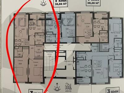3-бөлмелі пәтер · 92 м² · 7/9 қабат, Улы Дала, бағасы: 46 млн ₸ в Астане, Есильский р-н