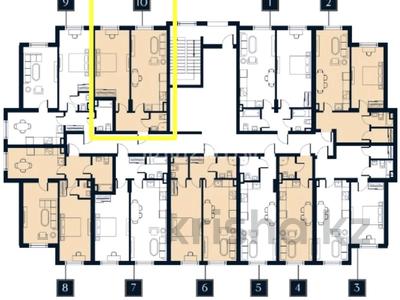 2-бөлмелі пәтер · 57 м² · 4/10 қабат, ул. Нурмакова 148, бағасы: 54.5 млн ₸ в Алматы, Алмалинский р-н