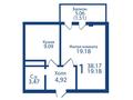 1-бөлмелі пәтер · 38.17 м², ​Микрорайон Оазис, участок 44, бағасы: ~ 12.3 млн ₸ в Караганде — фото 3