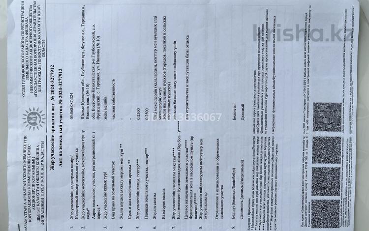 Жер телімі · 25 сотық, Иванова 10, бағасы: 26 млн ₸ в Тарханка — фото 2