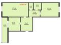 2-комнатная квартира, 54.9 м², 5/5 этаж, микрорайон 7 11 за 19.6 млн 〒 в Костанае — фото 10