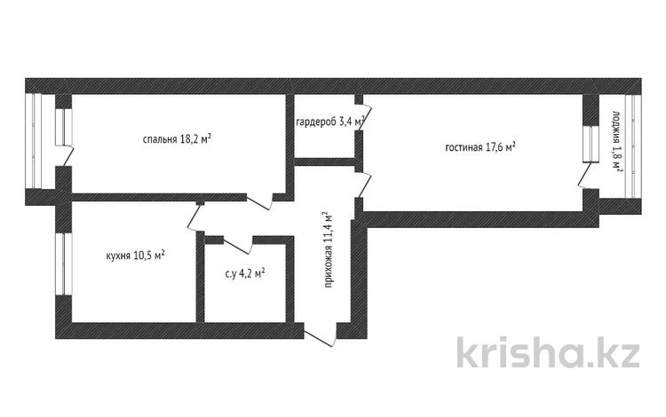 2-комнатная квартира, 69 м², 3/5 этаж, Ауэзова 203 за 25.5 млн 〒 в Кокшетау — фото 2