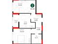 2-комнатная квартира · 55.59 м² · 18/18 этаж, Е 908 22 — Первая линия Улы Дала за ~ 33.6 млн ₸ в Астане, Нура р-н — фото 2