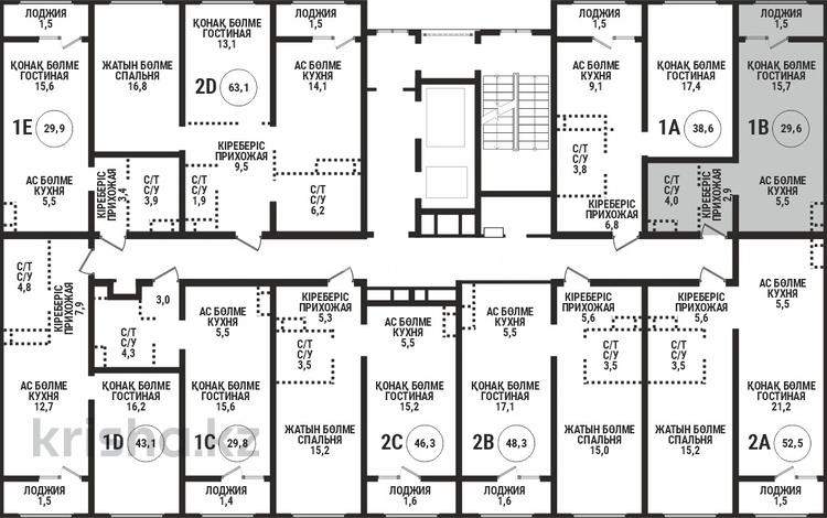 1-комнатная квартира · 29.6 м² · 4/12 этаж, Райымбека 210/8 за 26 млн ₸ в Алматы, Алмалинский р-н — фото 3