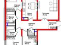 4-бөлмелі пәтер · 114 м² · 3/12 қабат, Нұрсәт ш/а, Байтерекова 12, бағасы: 75 млн ₸ в Шымкенте, Каратауский р-н — фото 4