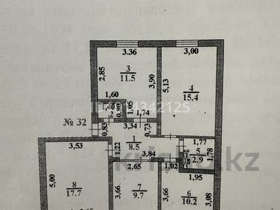 4-комнатная квартира · 77 м² · 1/5 этаж, улица Карасай батыра 60 — Толе Би - Макашева за 200 000 ₸ в Каскелене