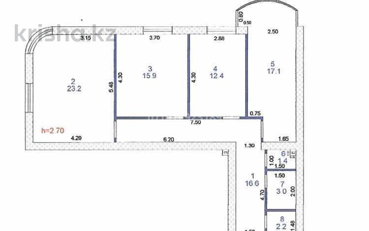 3-бөлмелі пәтер · 91.8 м² · 5/5 қабат, 3-й мкр 18, бағасы: 22 млн ₸ в Актау — фото 2