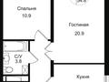 2-бөлмелі пәтер · 55 м² · 9/12 қабат, мкр Дарабоз 63, бағасы: 250 000 ₸ в Алматы, Алатауский р-н — фото 6