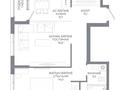 2-бөлмелі пәтер · 55.7 м² · 2/9 қабат, Ахмет Байтурсынулы 10/3, бағасы: ~ 29 млн ₸ в Астане, Сарайшык р-н — фото 10