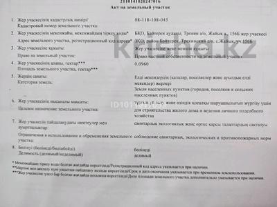 Жер телімі · 9.6 сотық, Курмангалиева 24 — Ул.Набережная, бағасы: 10 млн ₸ в Жаик-2