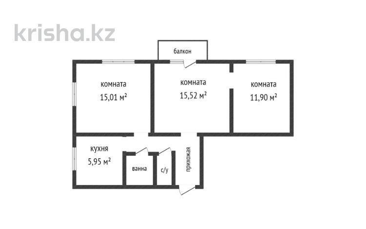 3-комнатная квартира, 60 м², 2/2 этаж, Краснознаменная за 13 млн 〒 в Усть-Каменогорске — фото 30